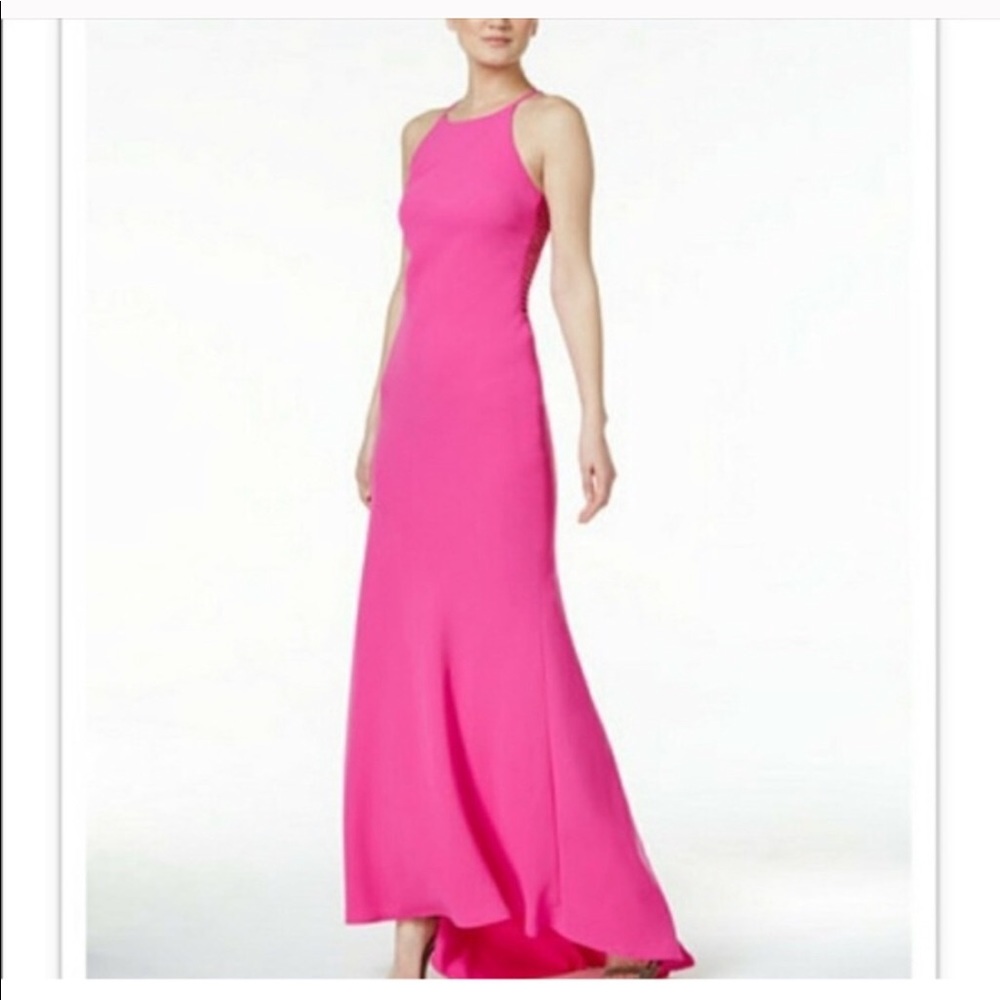 Calvin Klein pink gown